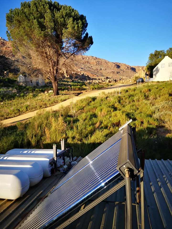Solar geyser installation